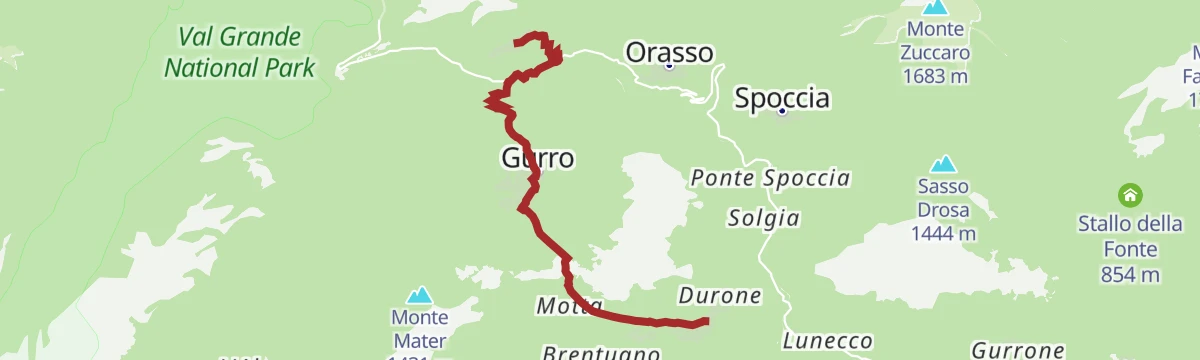 Route map: Circuito di San Carlo Tappa 2a: Falmenta-Cursolo